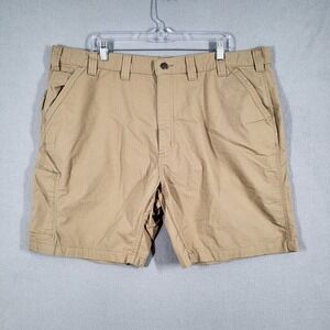 Carhartt Shorts Men's 44 Khaki Relaxed Fit Force Work BS196M